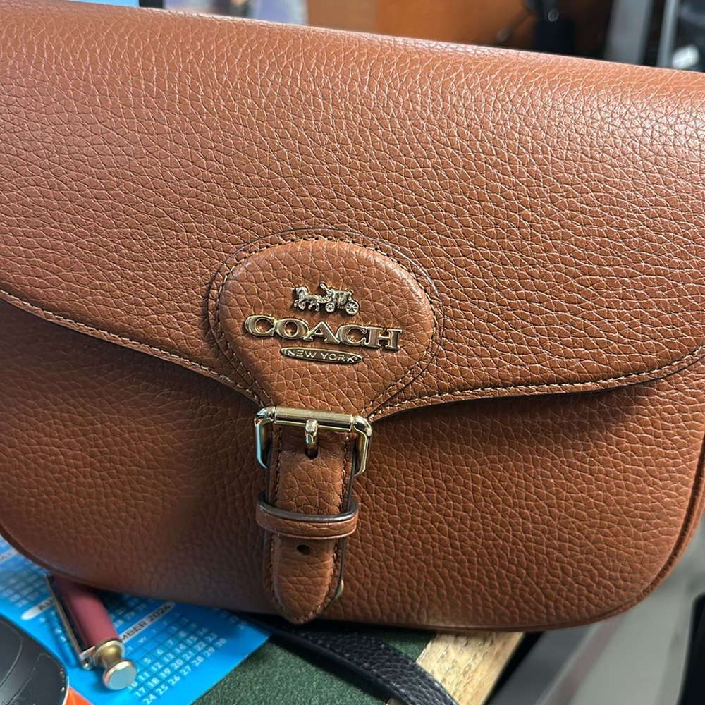 Coach Brown Leather Crossbody Bag